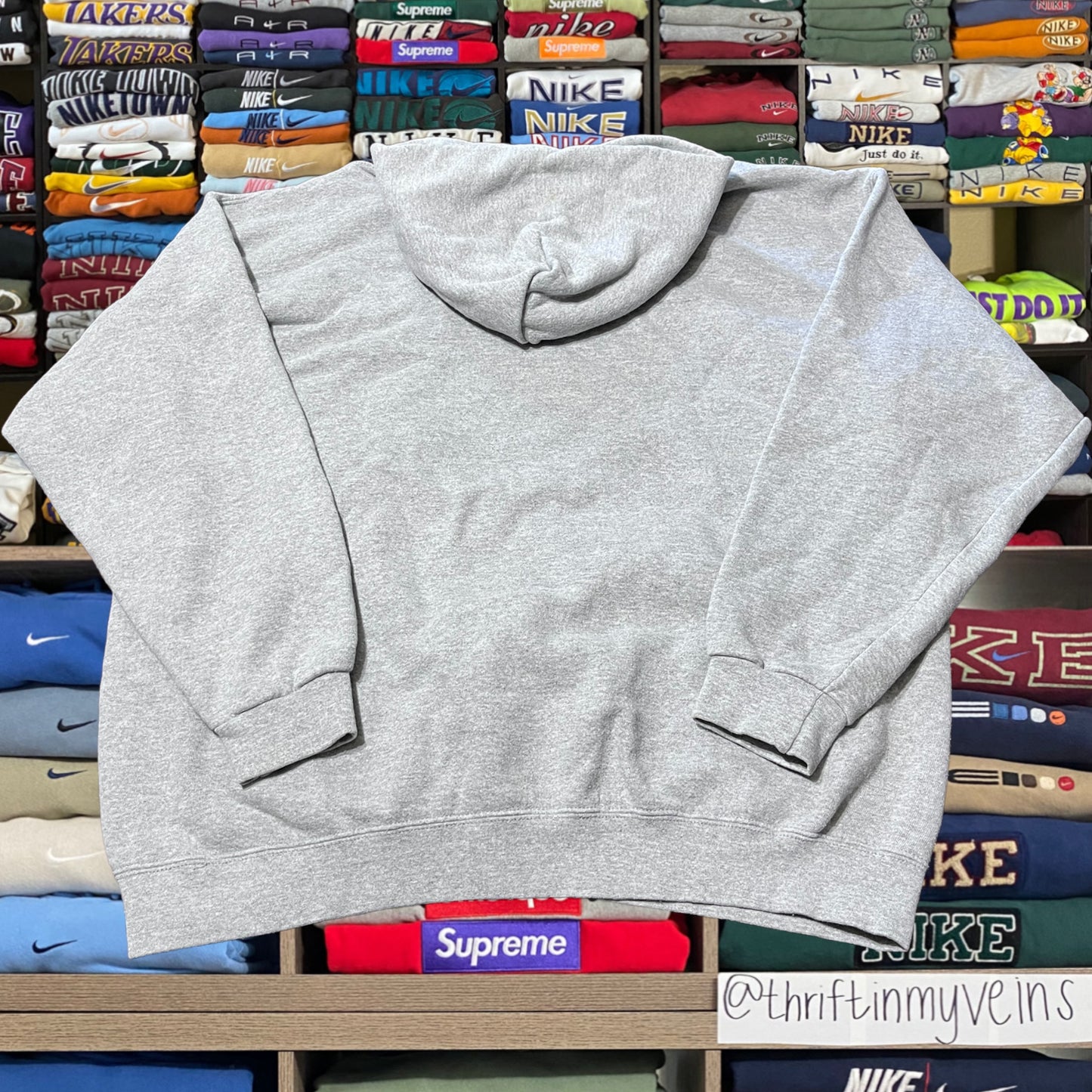 90s Nike athletics grey hoodie