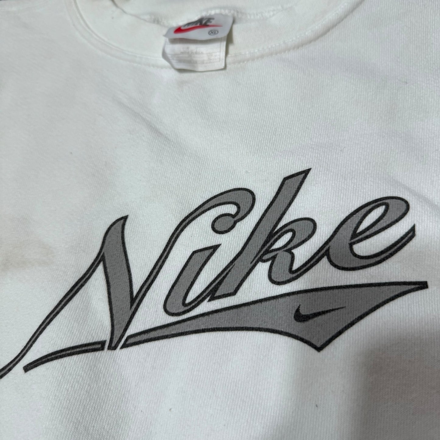 90s Nike white spelled out sweater