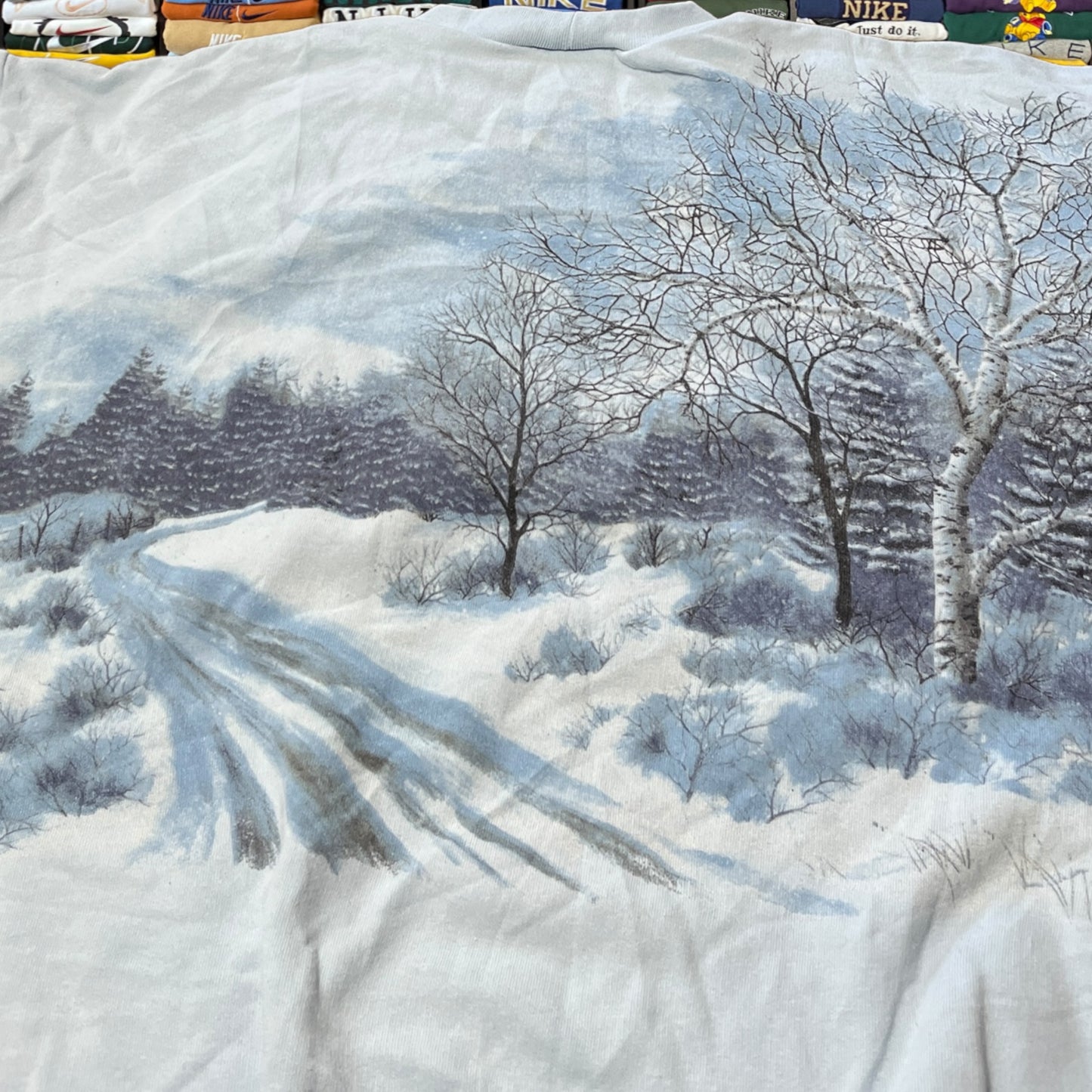 90s nature winter sweater