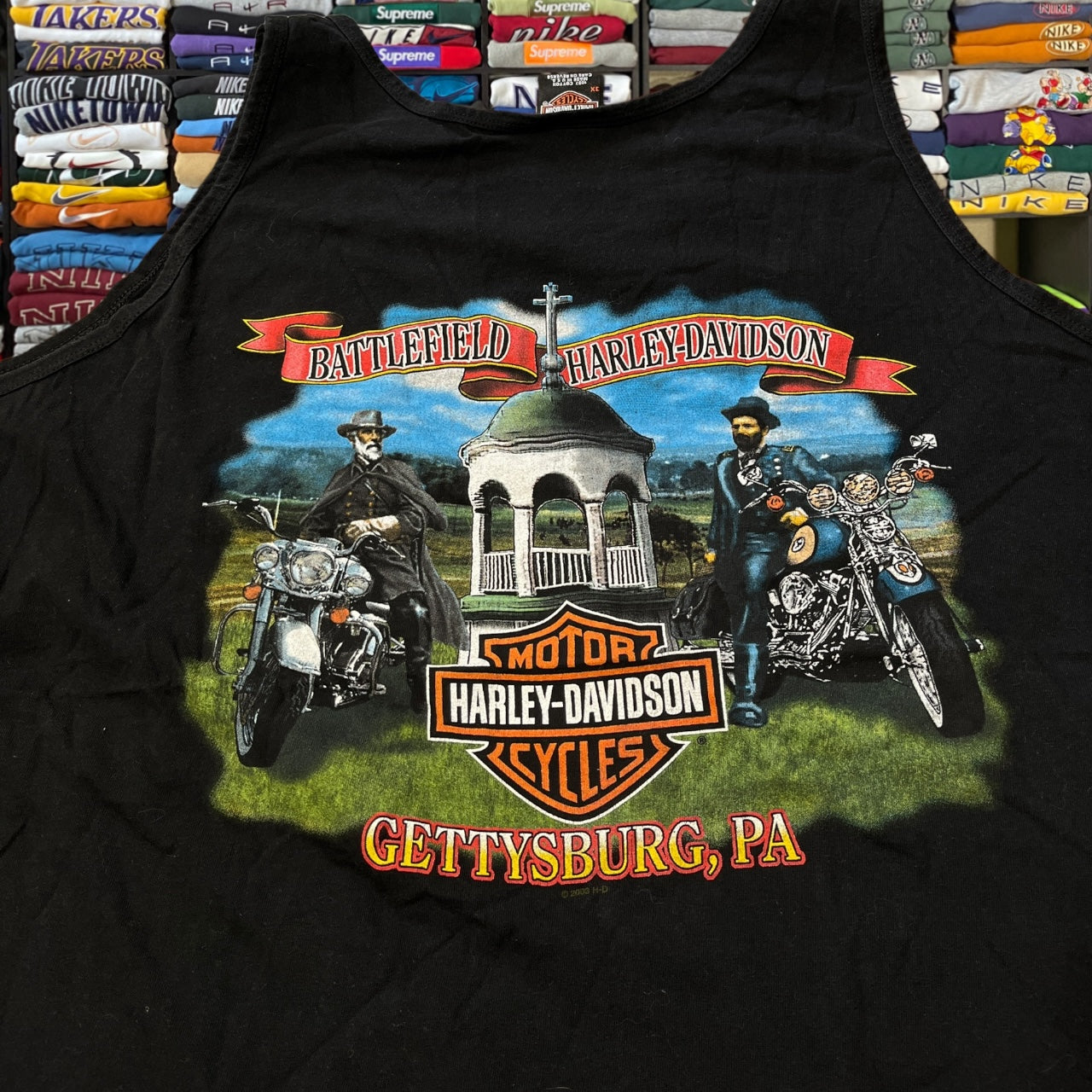 Y2K Harley Davidson biker tank top