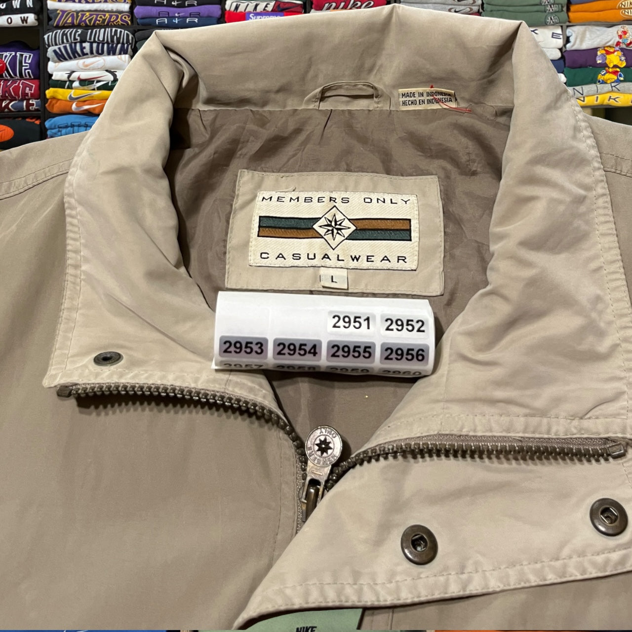90s members only earth tone jacket