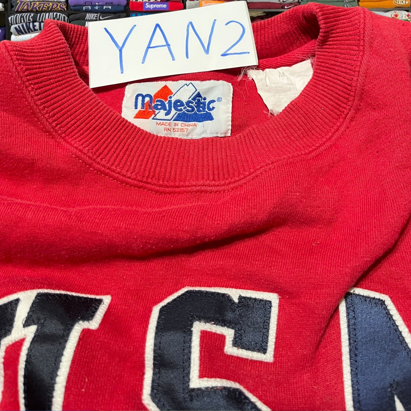 vintage 90s usa american flag sweater