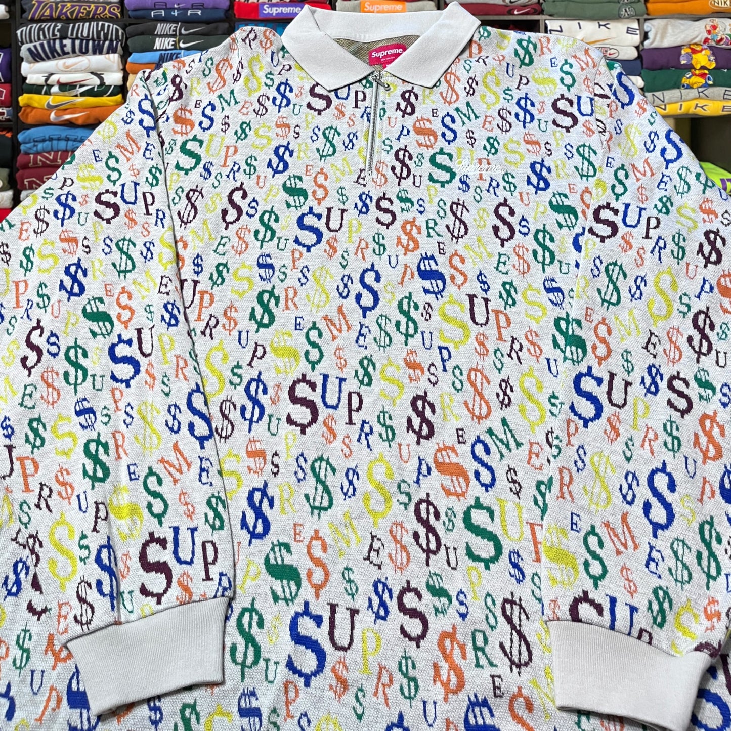 Supreme $ sign sweater