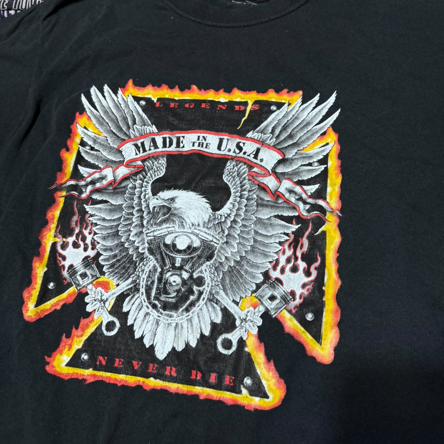 90s biker motorcycle eagle shirt
