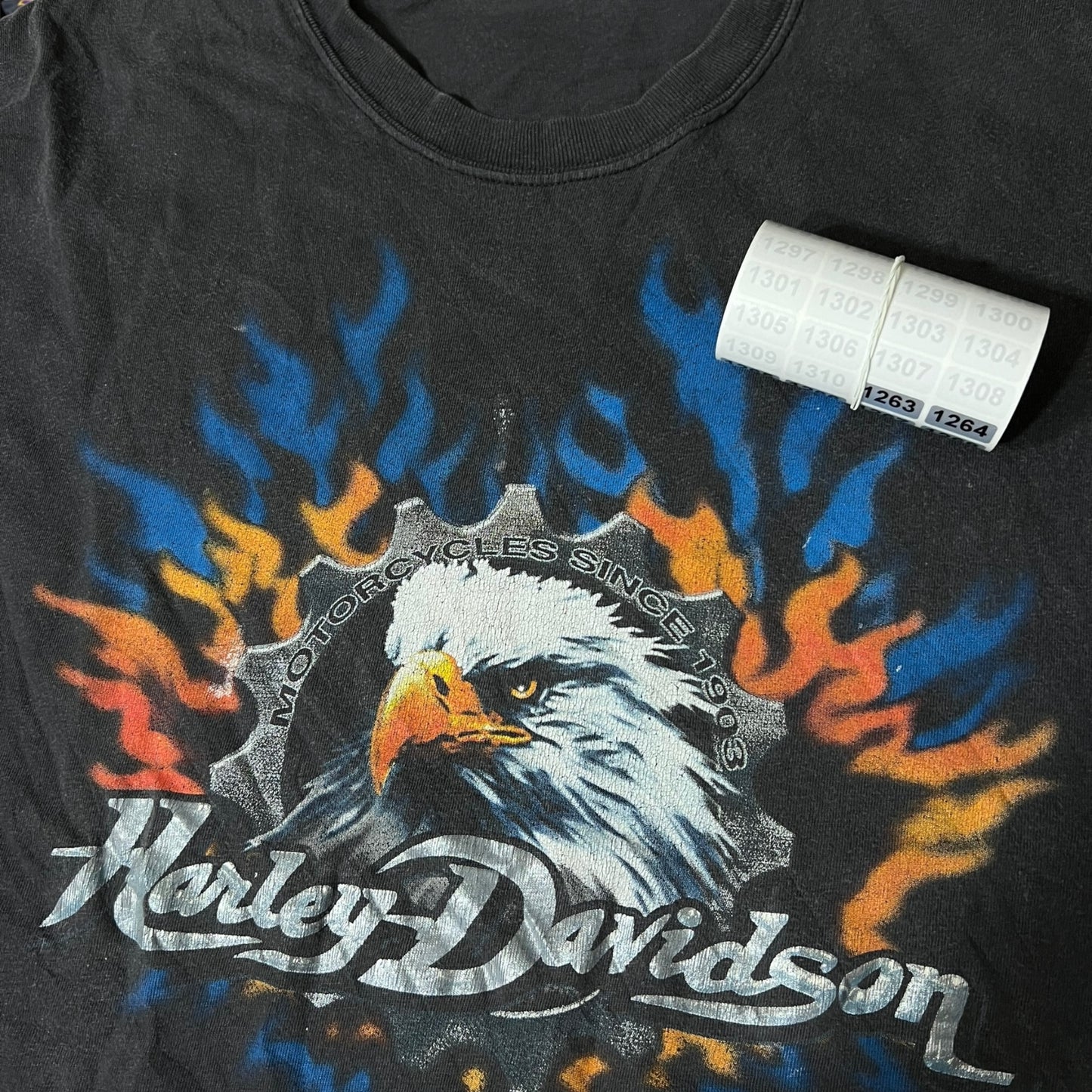 Y2K 2002 Harley Davidson biker motorcycle shirt