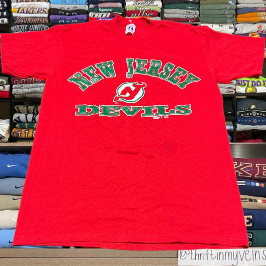 90s New Jersey devils nhl hockey shirt