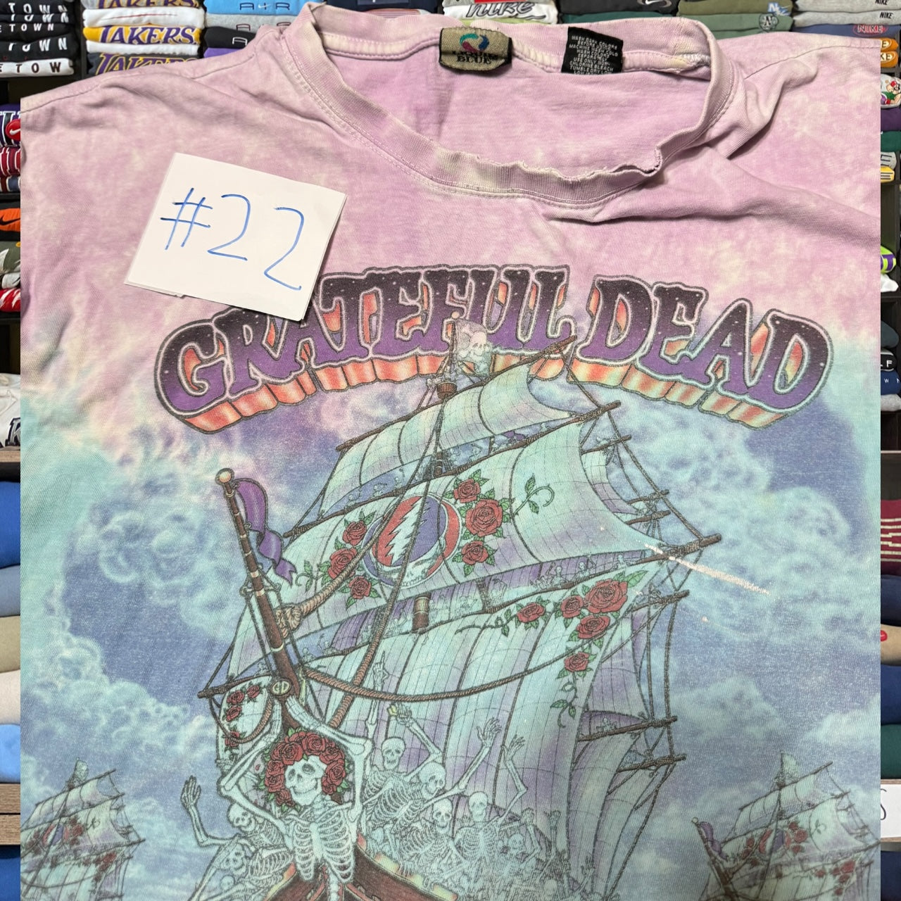 y2k liquid blue shirt(3xl)