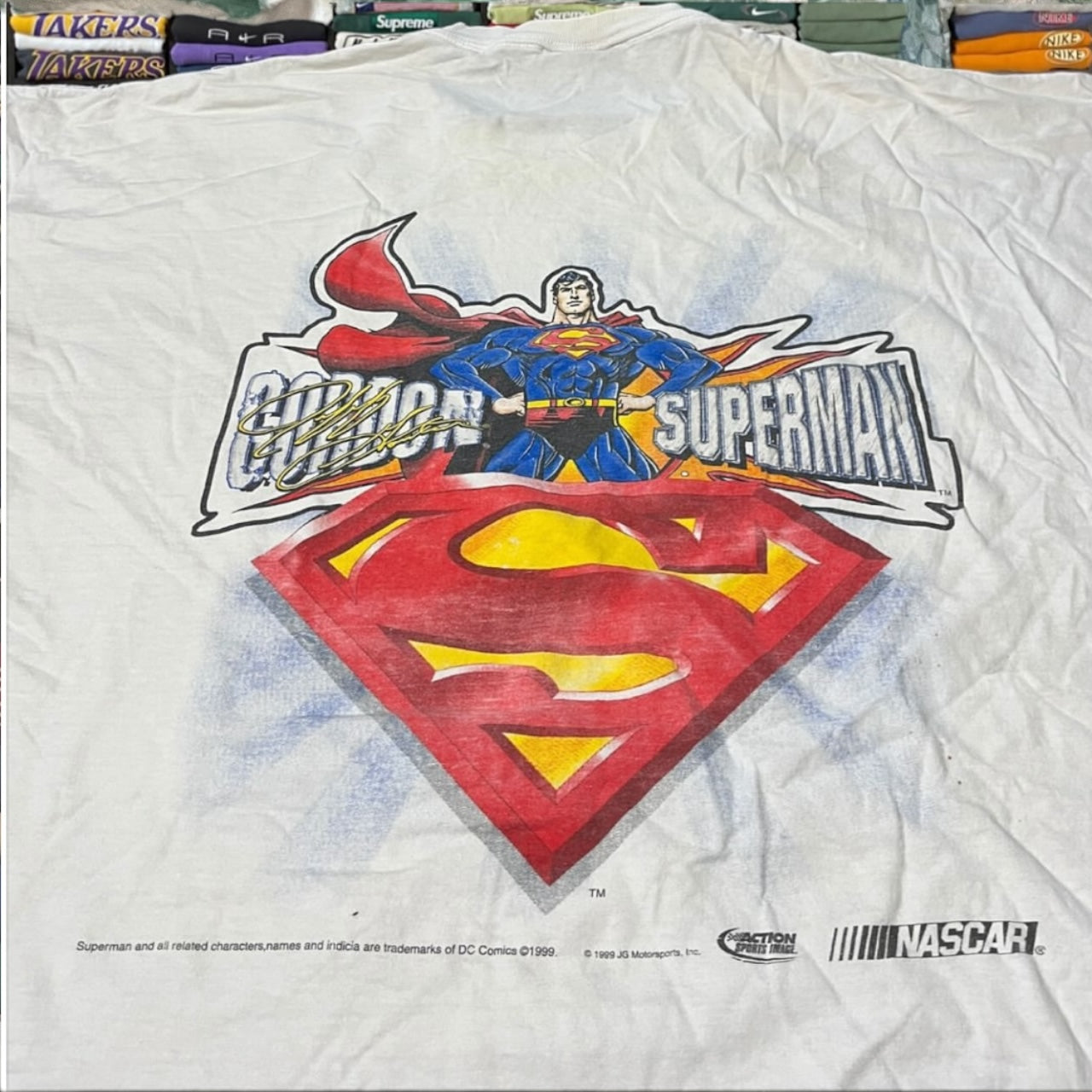 90s Superman nascar shirt