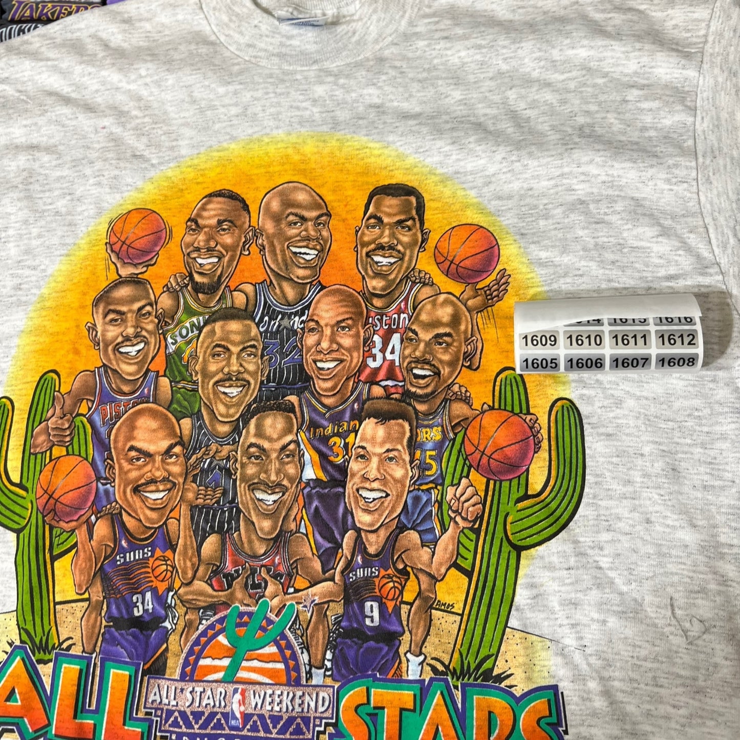 1995 all star nba basketball shirt ( large )