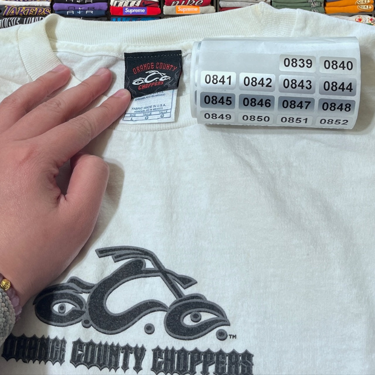 Y2K Orange County choppers biker shirt