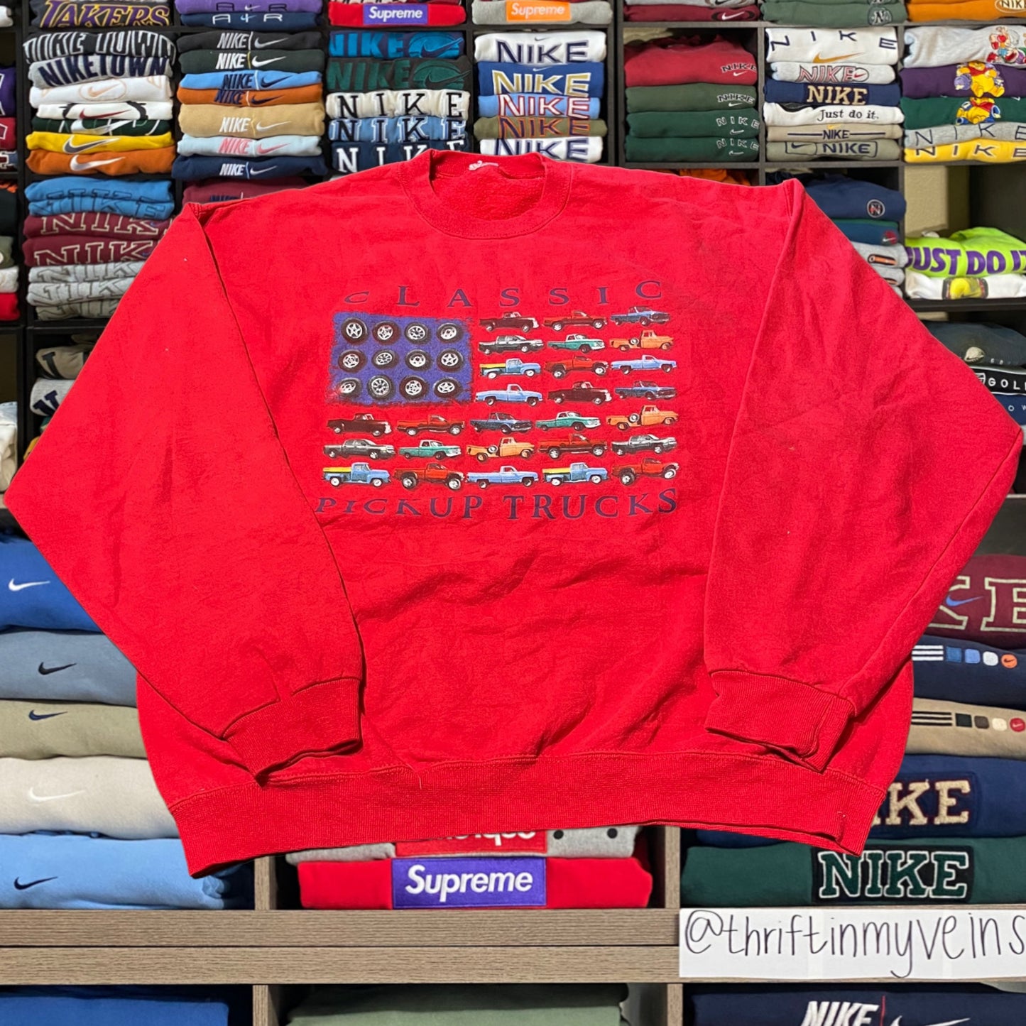90s pick up trucks car sweater