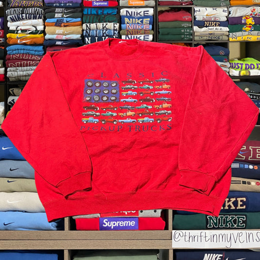 90s pick up trucks car sweater