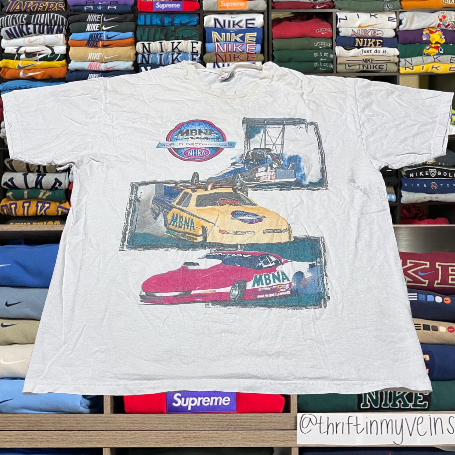 vintage nhra car racing shirt