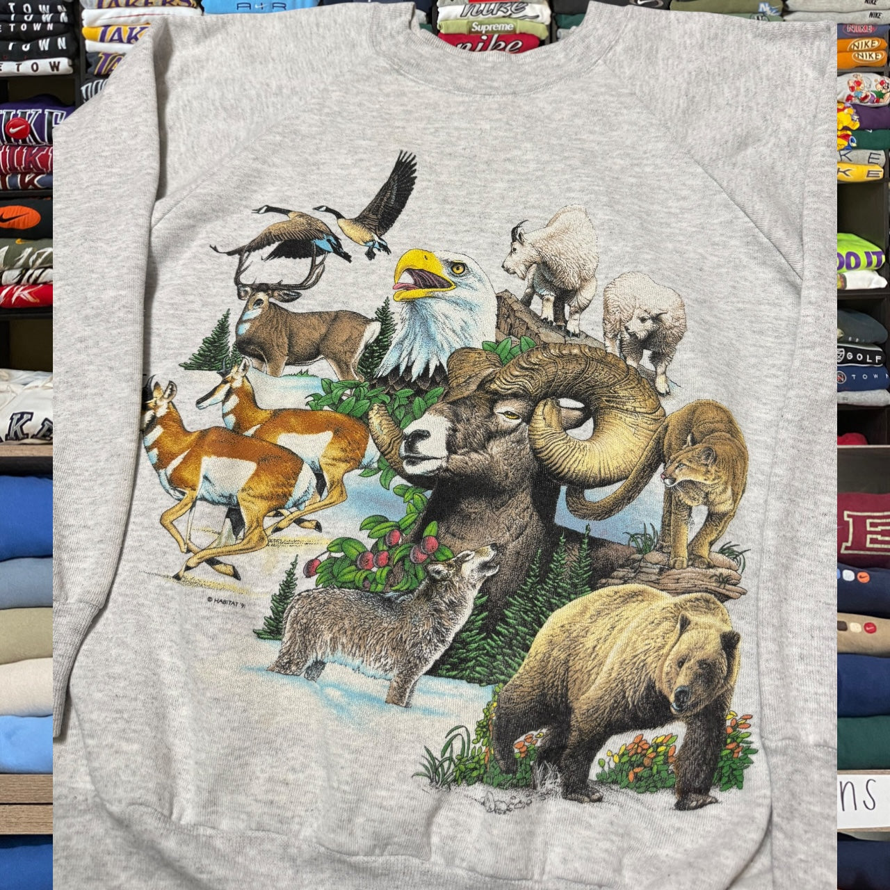 90s animal sweatshirt (Large)