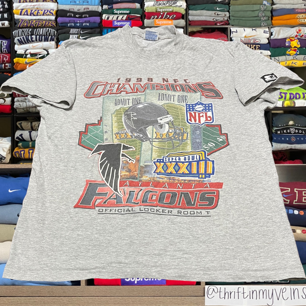 1998 Atlanta falcons nfl starter shirt ( large )