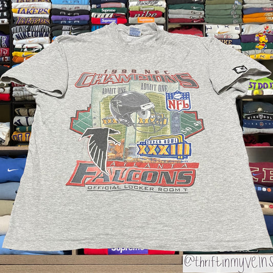 1998 Atlanta falcons nfl starter shirt ( large )
