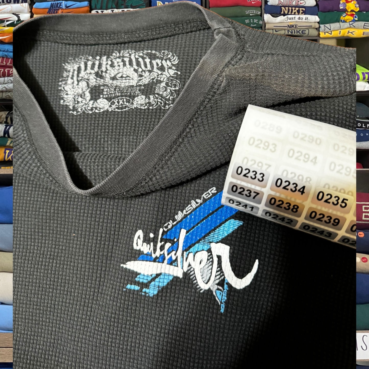 Y2K Black Quiksilver shirt