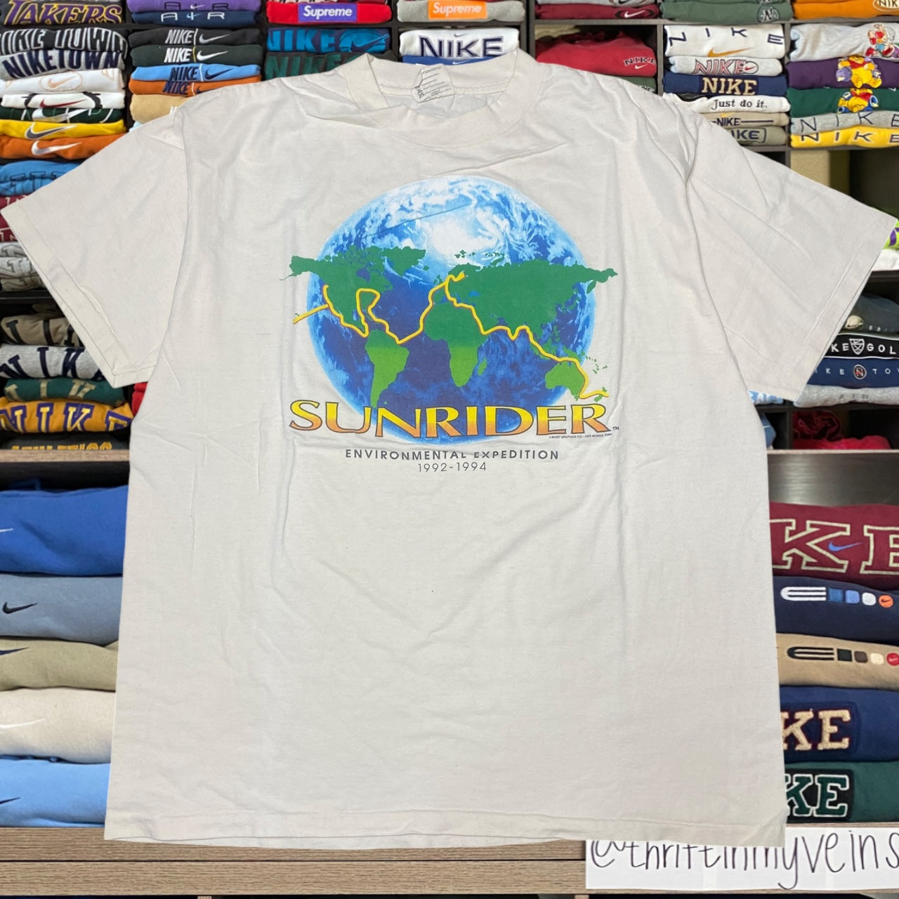 90s sun rider earth shirt (xlarge)