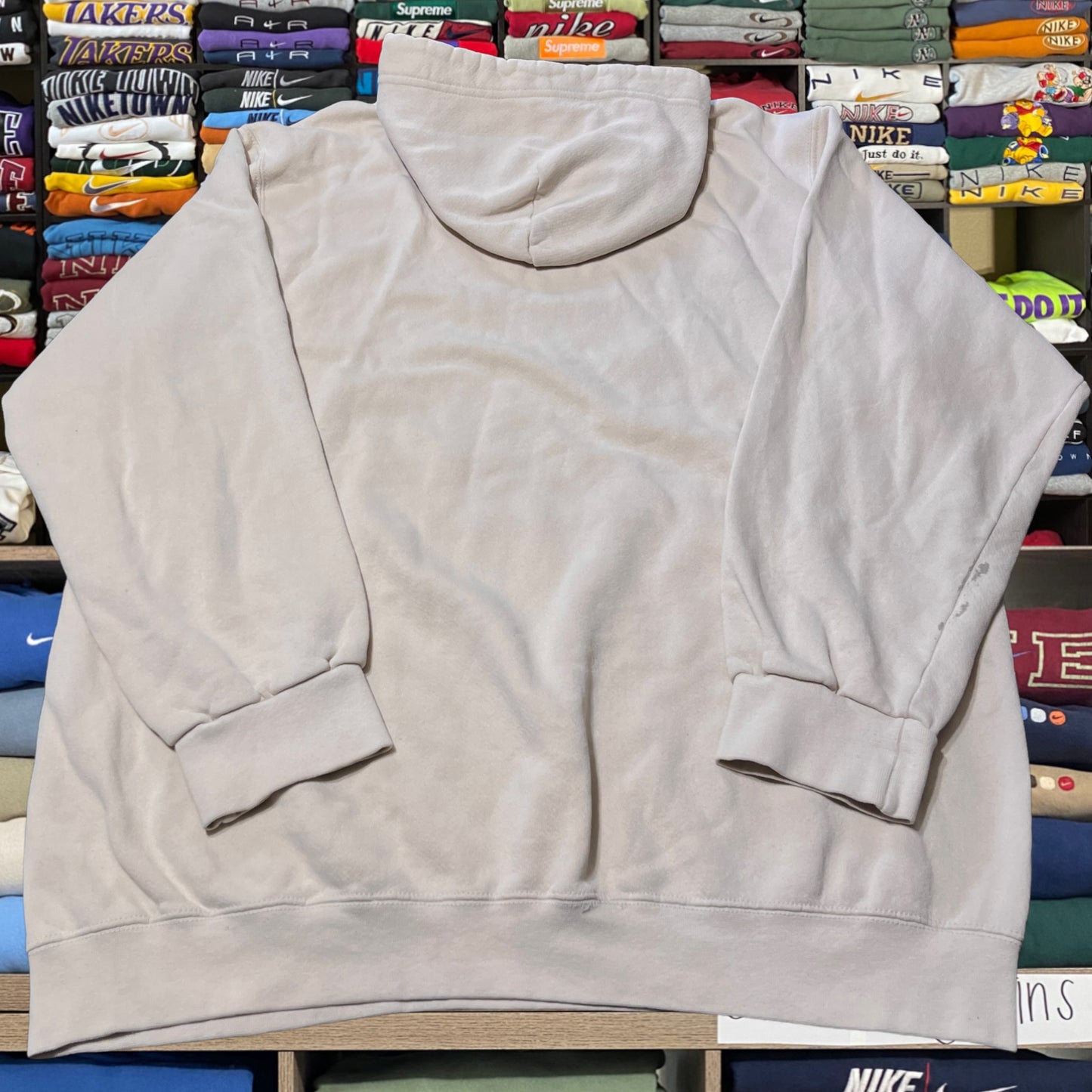 Vintage Y2K 2001 crème Nike center swoosh hoodie