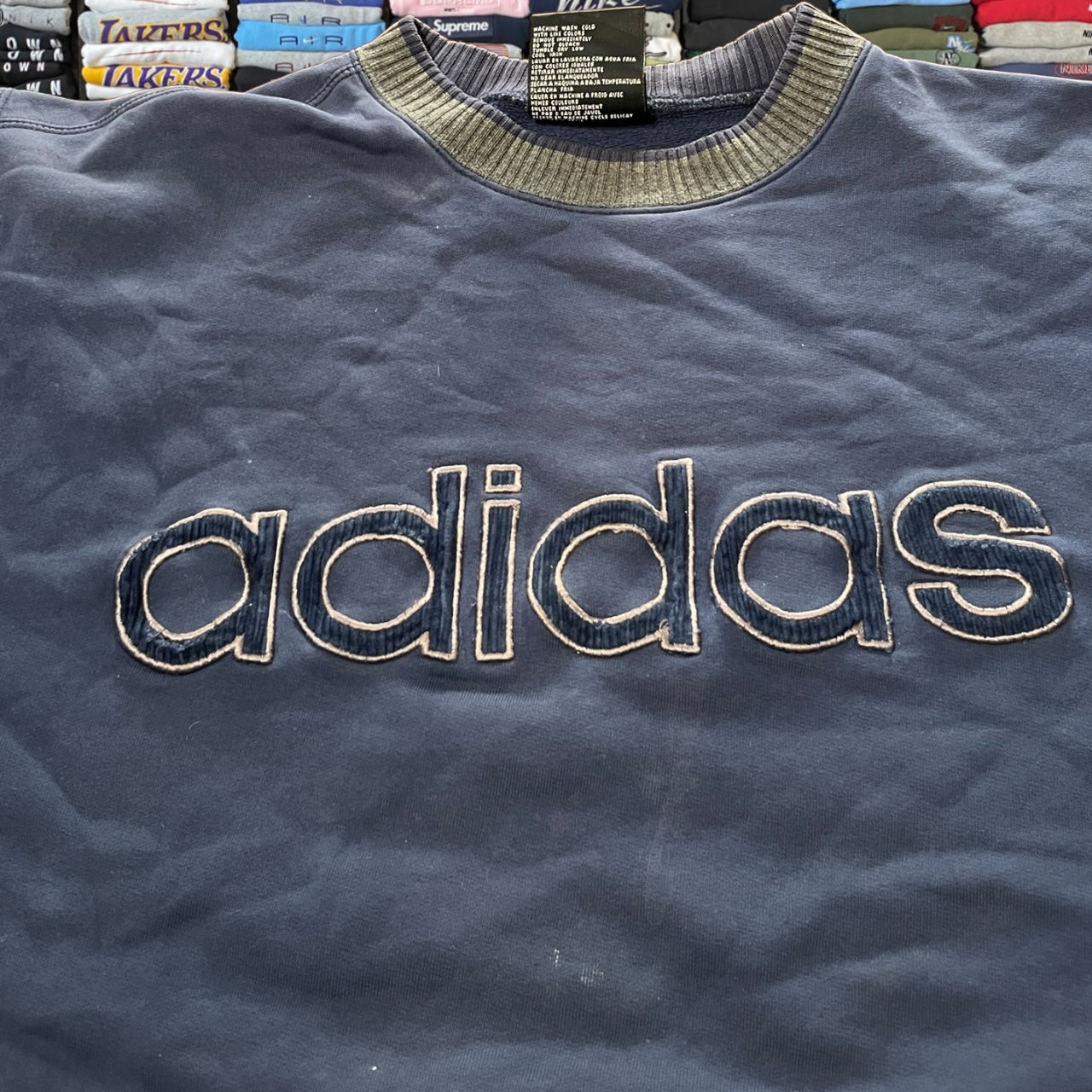 90s rare adidas embroidered logo