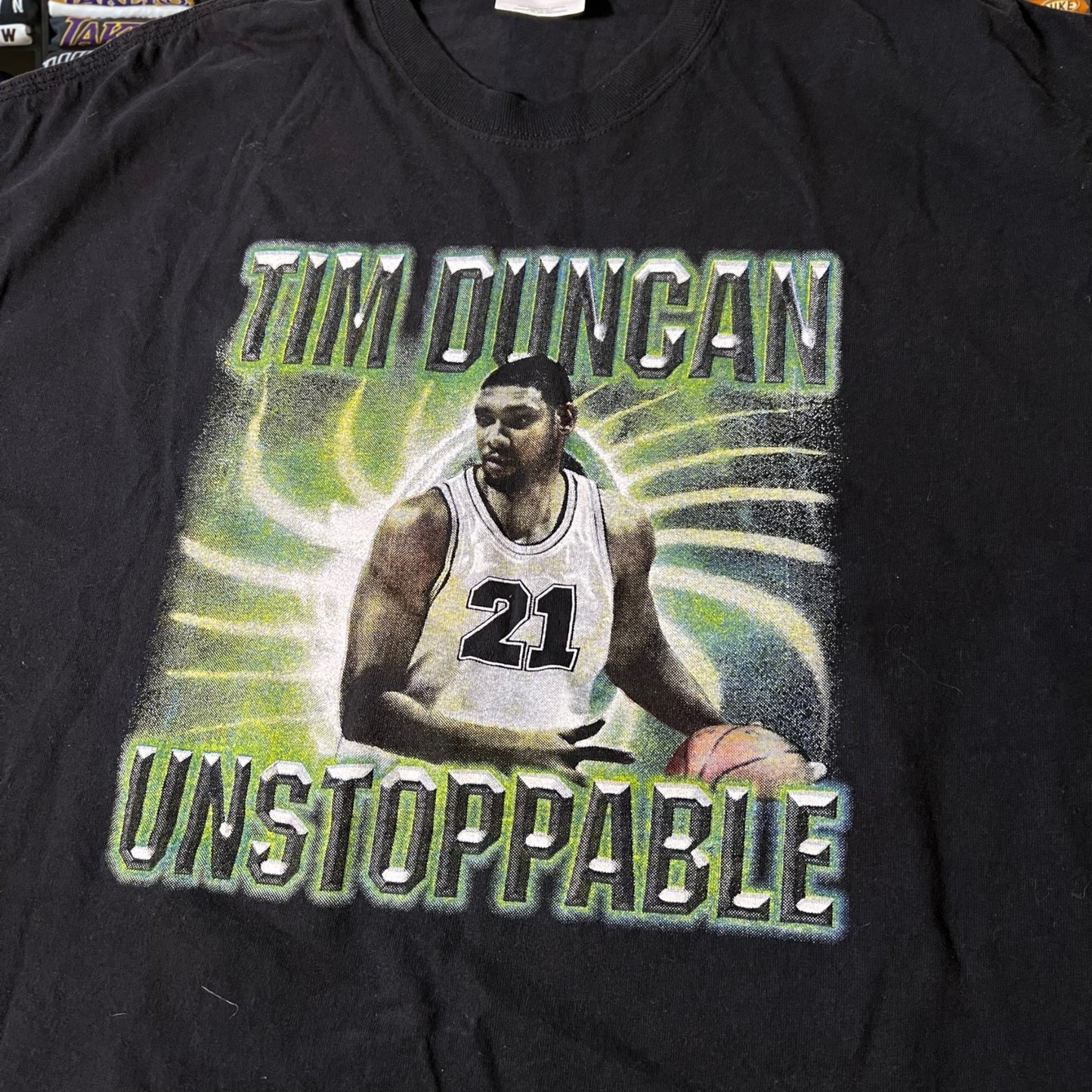 Y2k 2003 spurs Tim Duncan basketball shirt