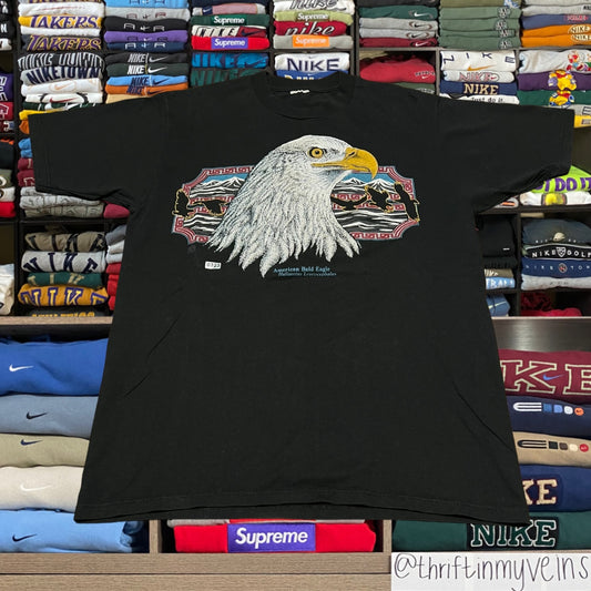 90s American bad eagle nature shirt