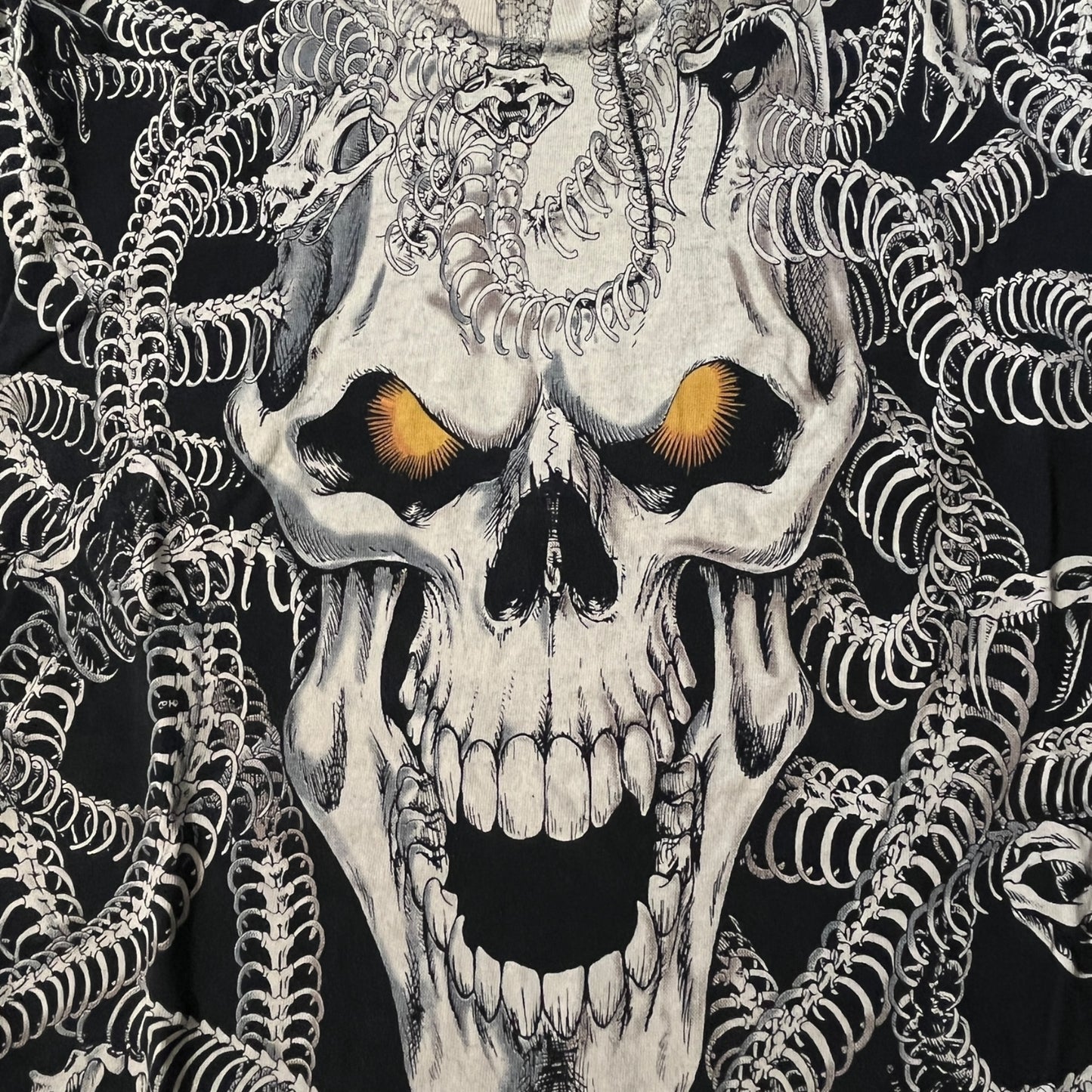 90s skeleton Medusa liquid blue