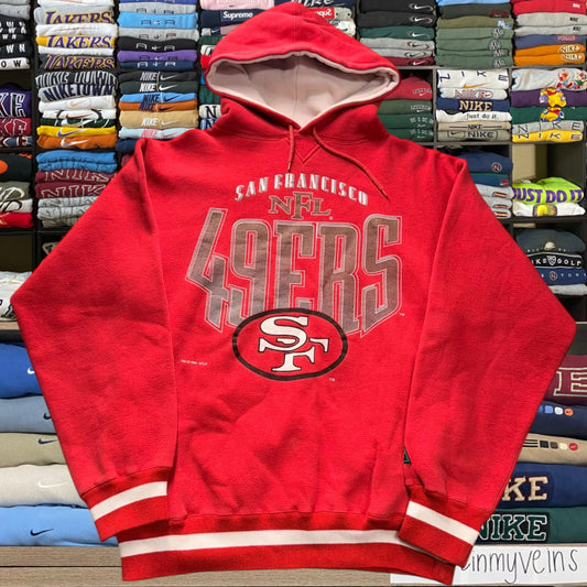 90s 49ers nfl football hoodie (Medium)