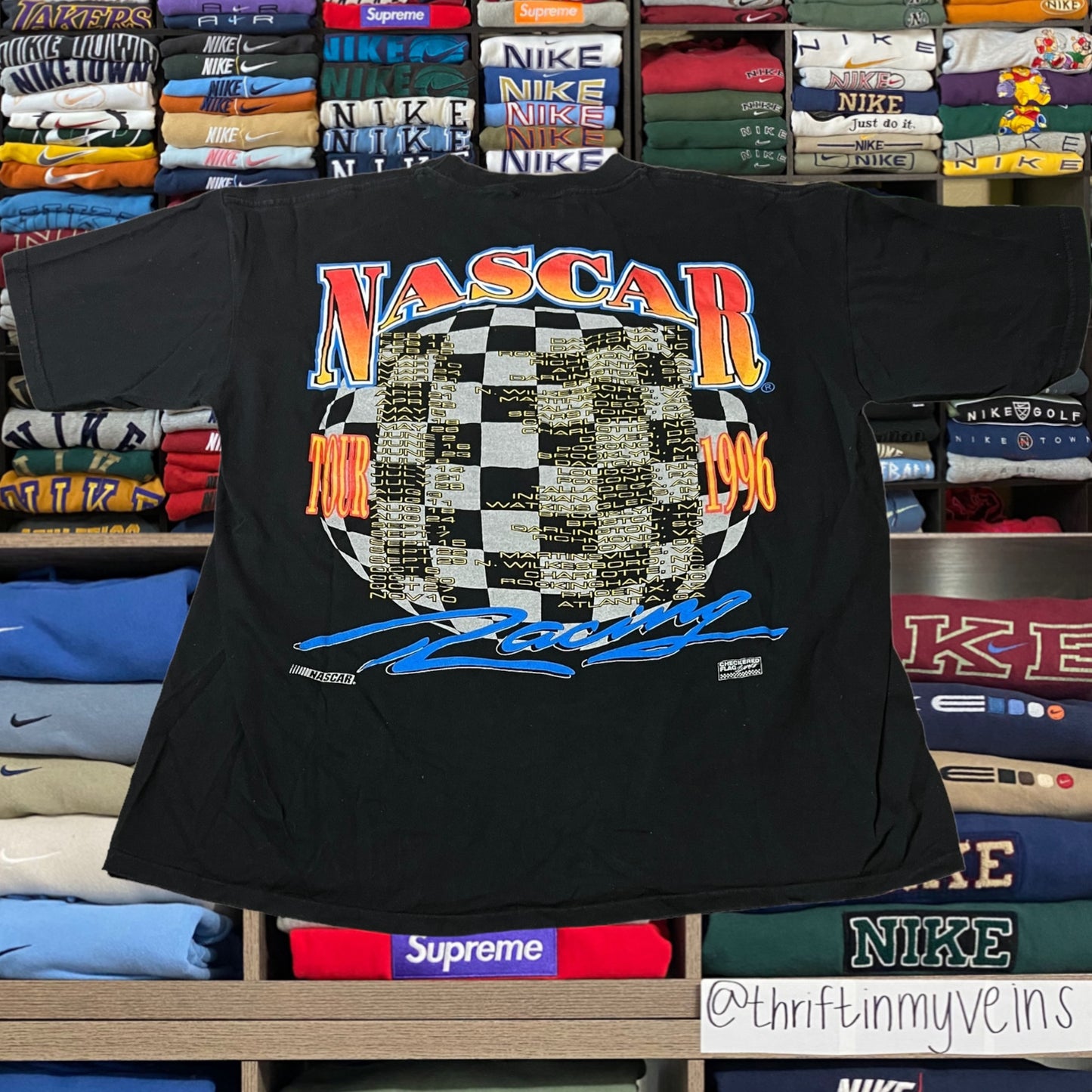 90s nascar graphic shirt