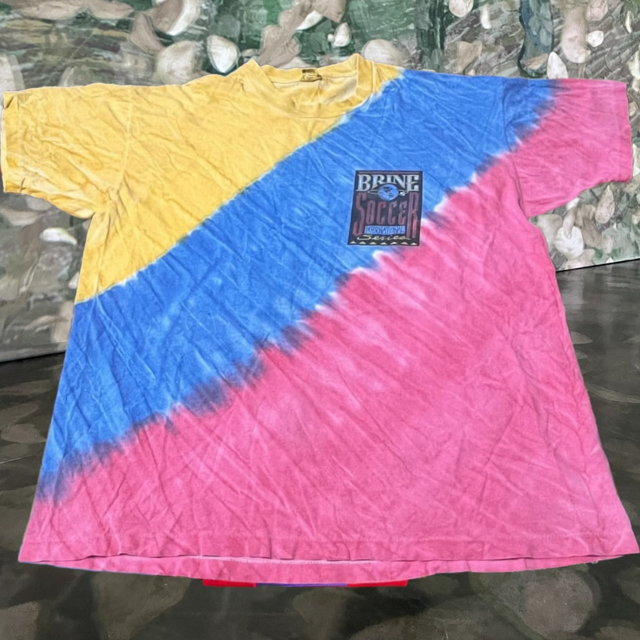 90s Columbia soccer all over print