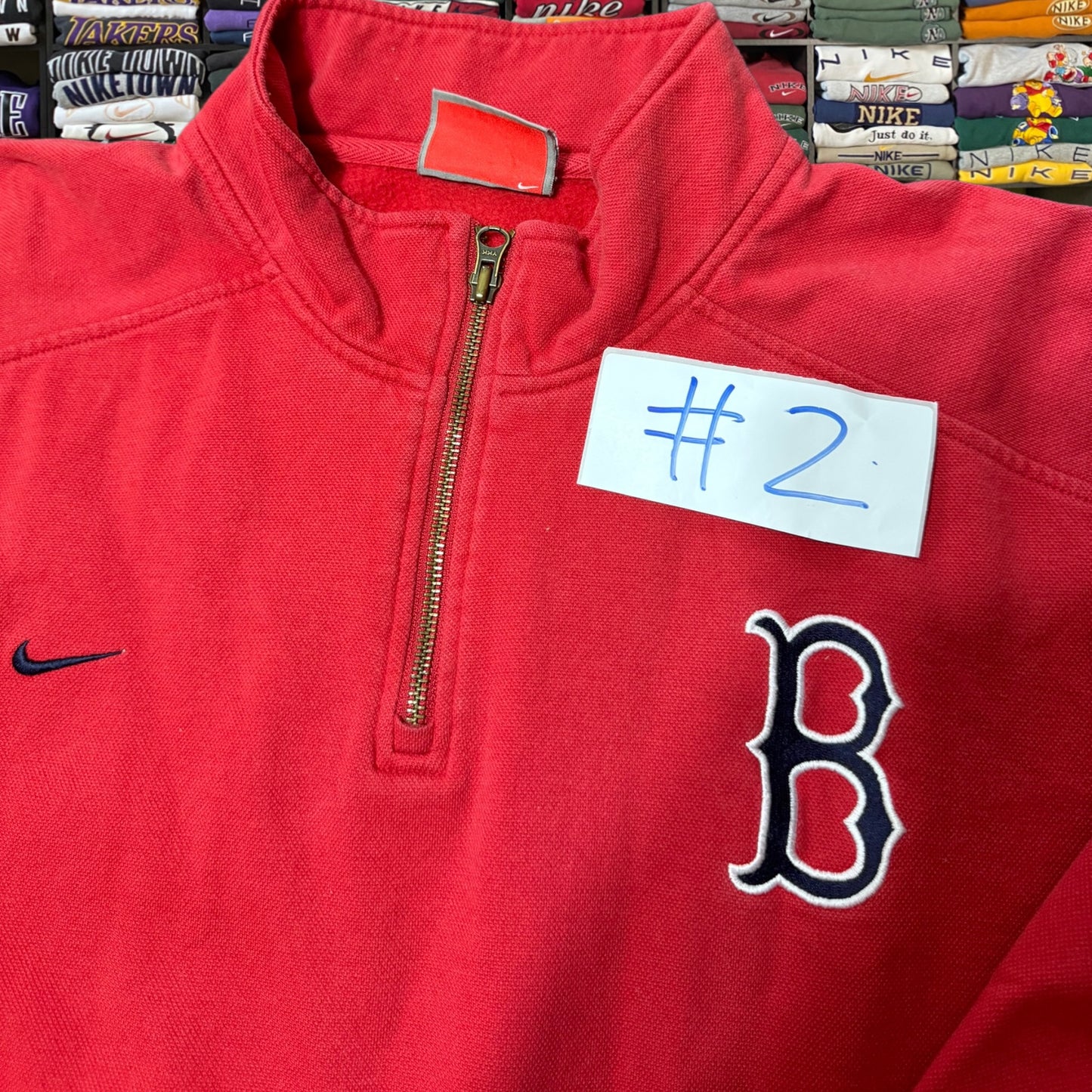 Y2K Nike x Boston Red Sox mlb baseball hoodie