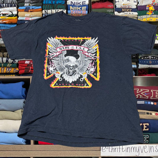 90s biker motorcycle eagle shirt