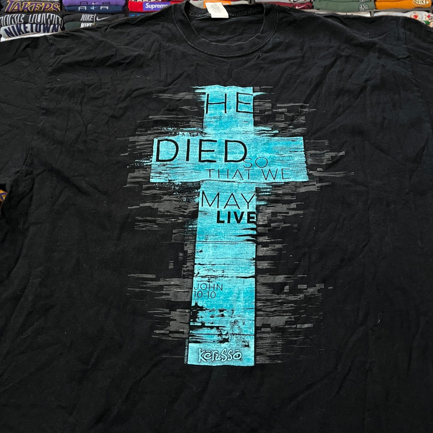 Y2K Jesus Bible scripture shirt