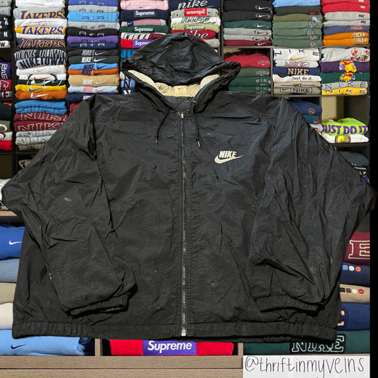 vinrage 90's nike puffer windbreaker (large)