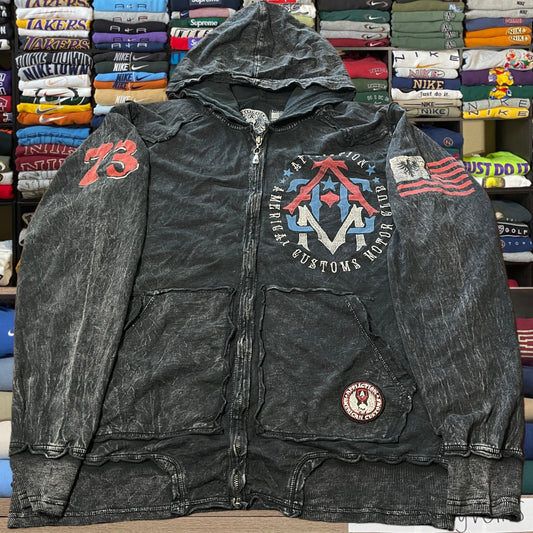 Y2K affliction grunge skater hoodie