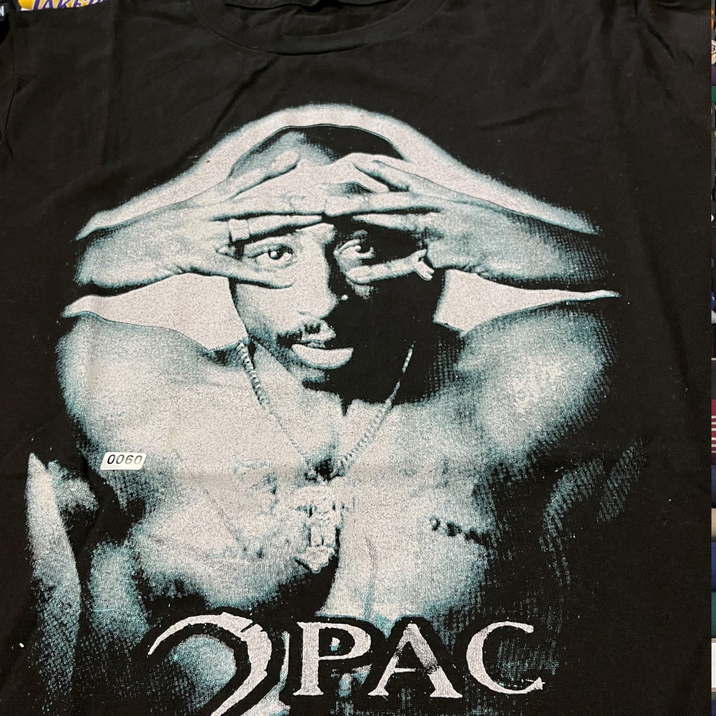 y2k tupac rap shirt (large)