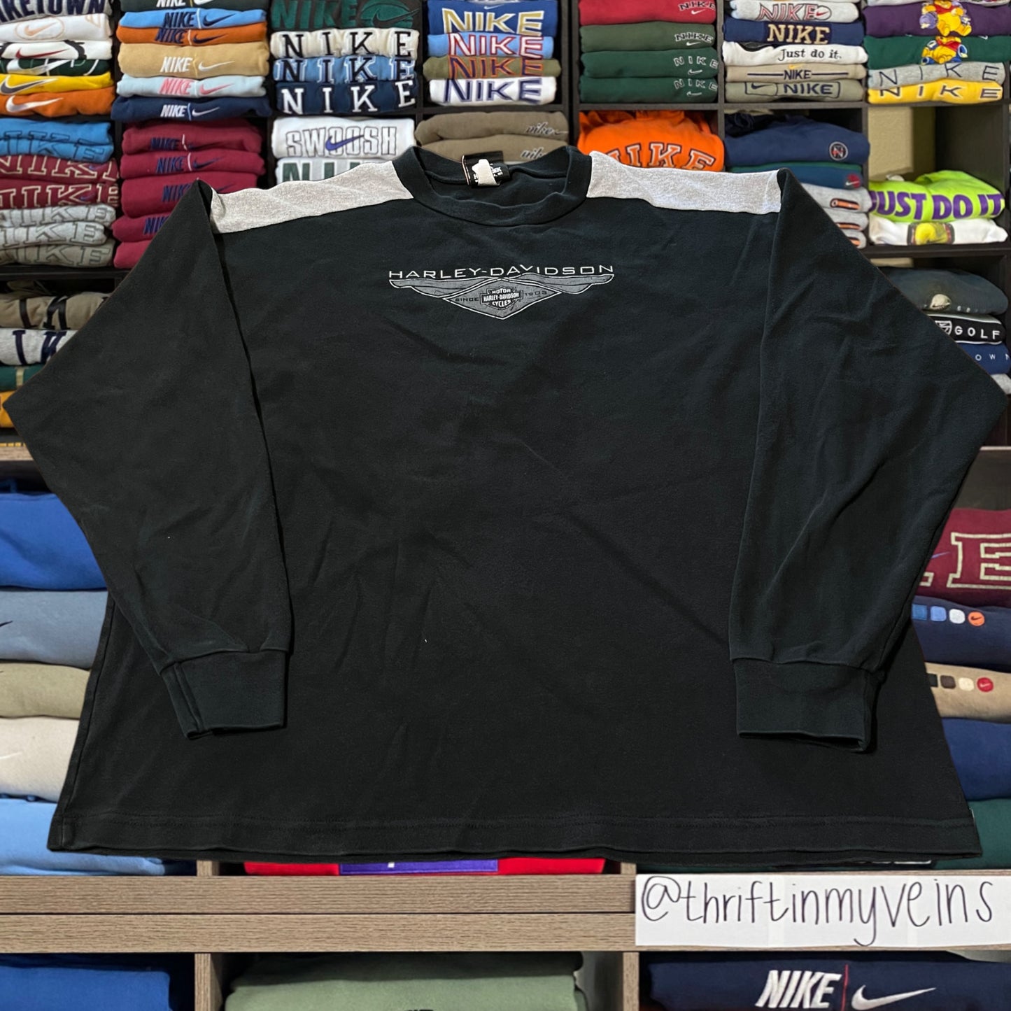 Y2K Harley Davidson biker motorcycle sweater