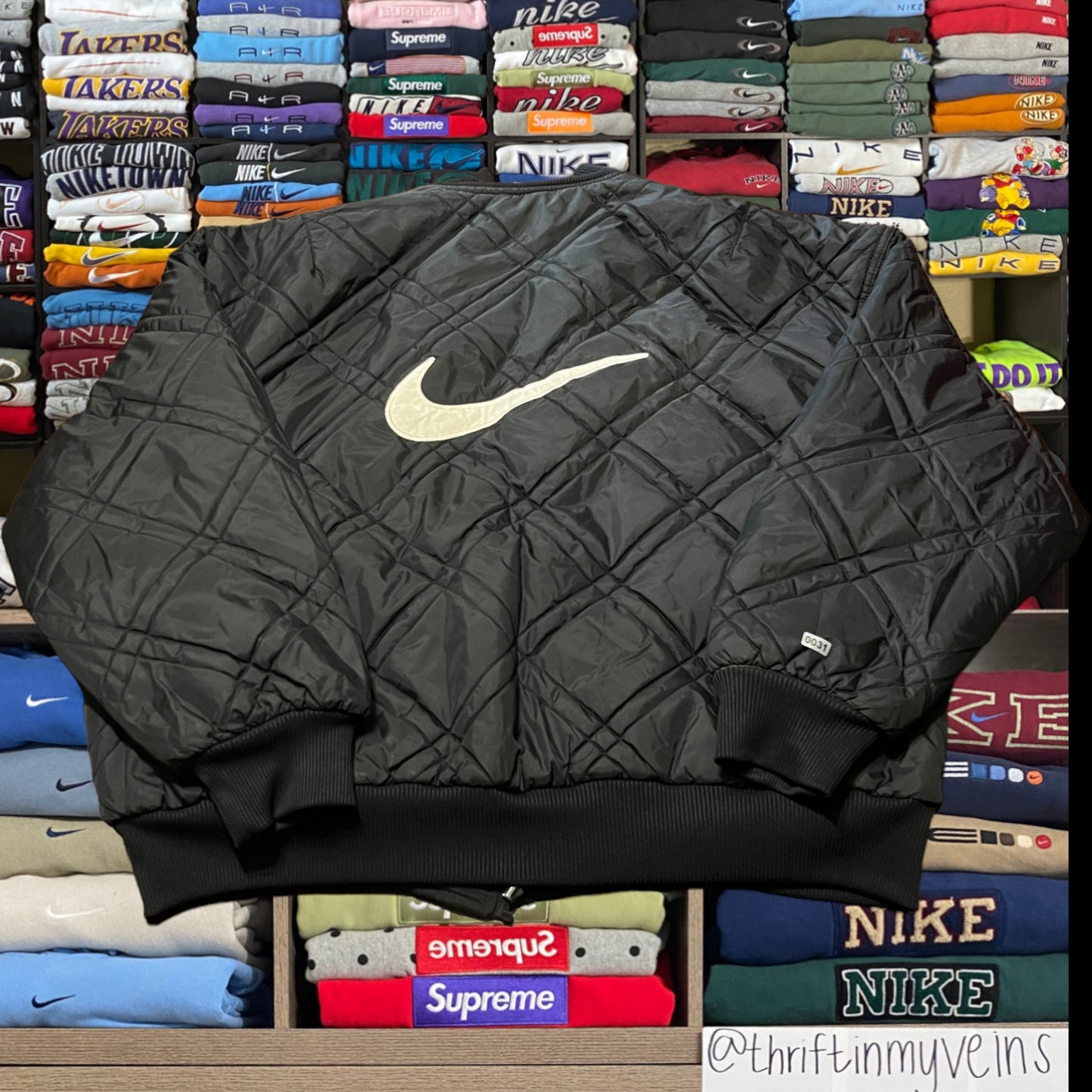 vintage 90's reversible nike windbreaker (large)