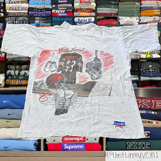 90s Cleveland browns nfl football shirt nutmeg