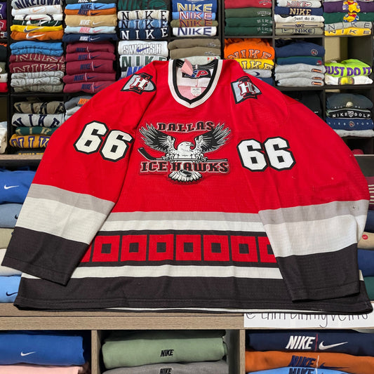 90s Dallas ice hawks hockey jersey