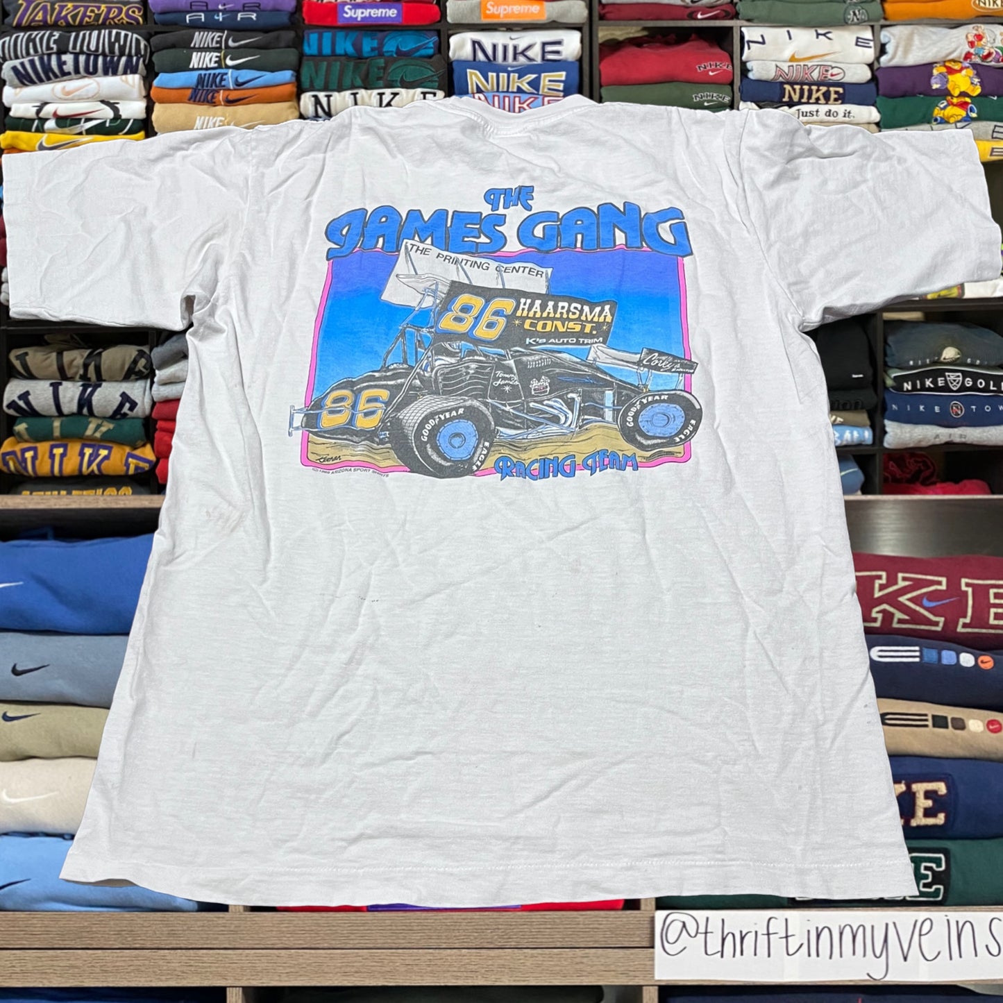 vintage 90s racing team car shirt