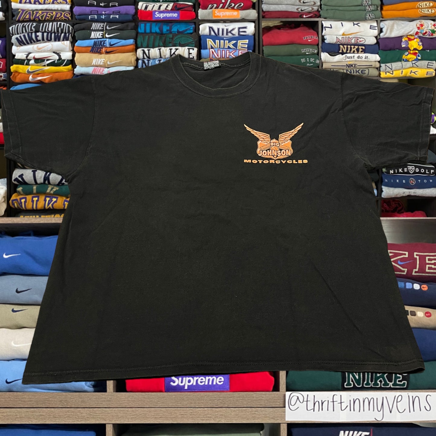 90s big Jonson motorcycle shirt