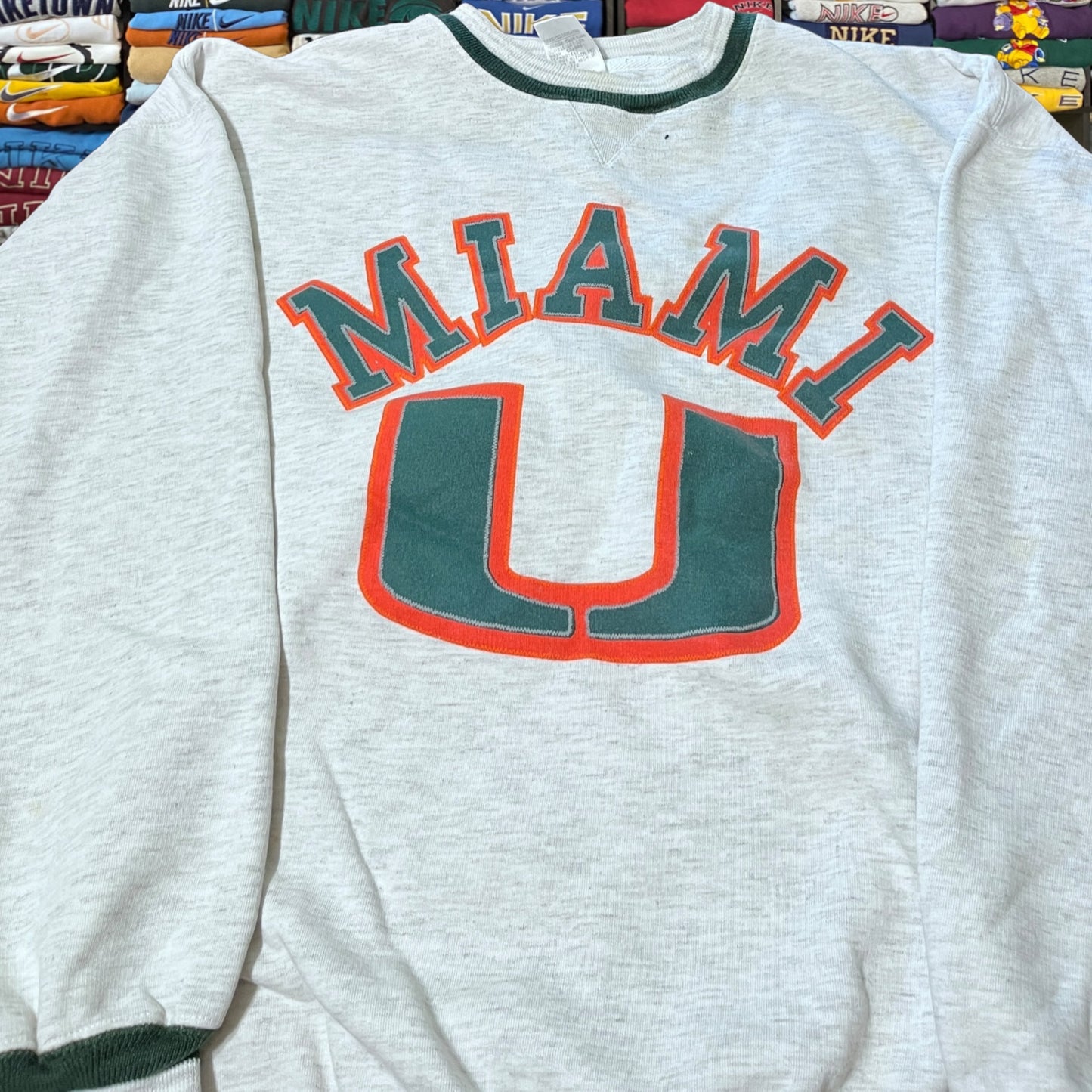 90s Miami hurricanes sweater