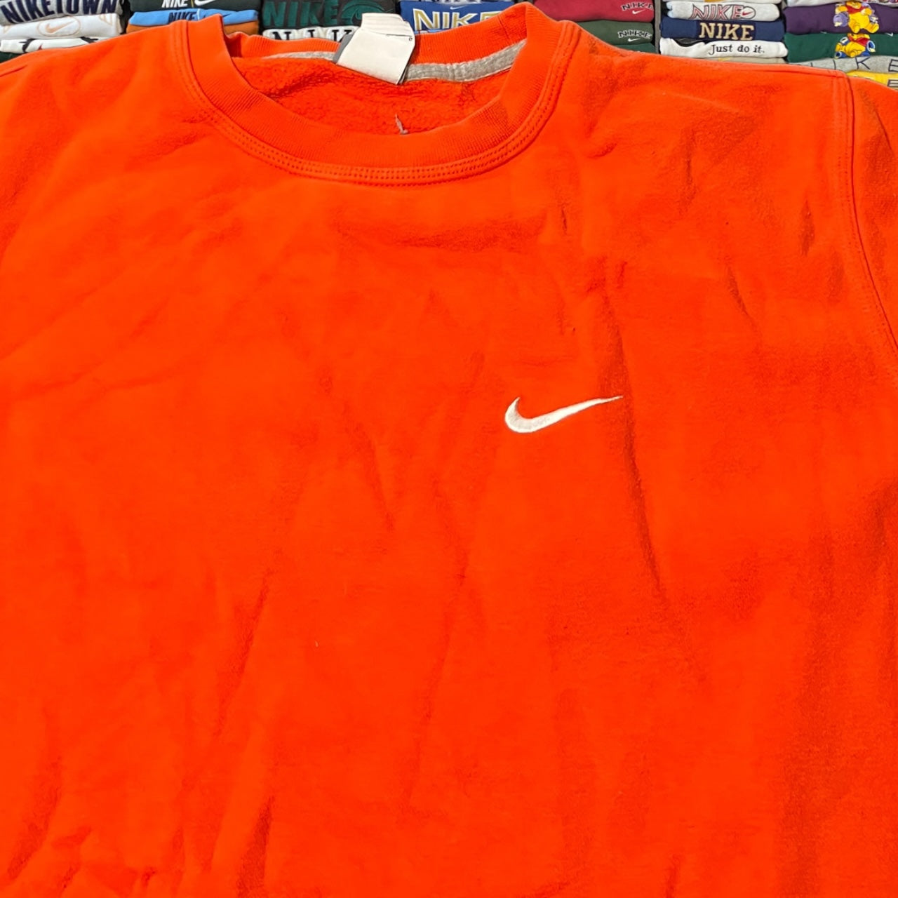 Y2K Orange Nike sweater