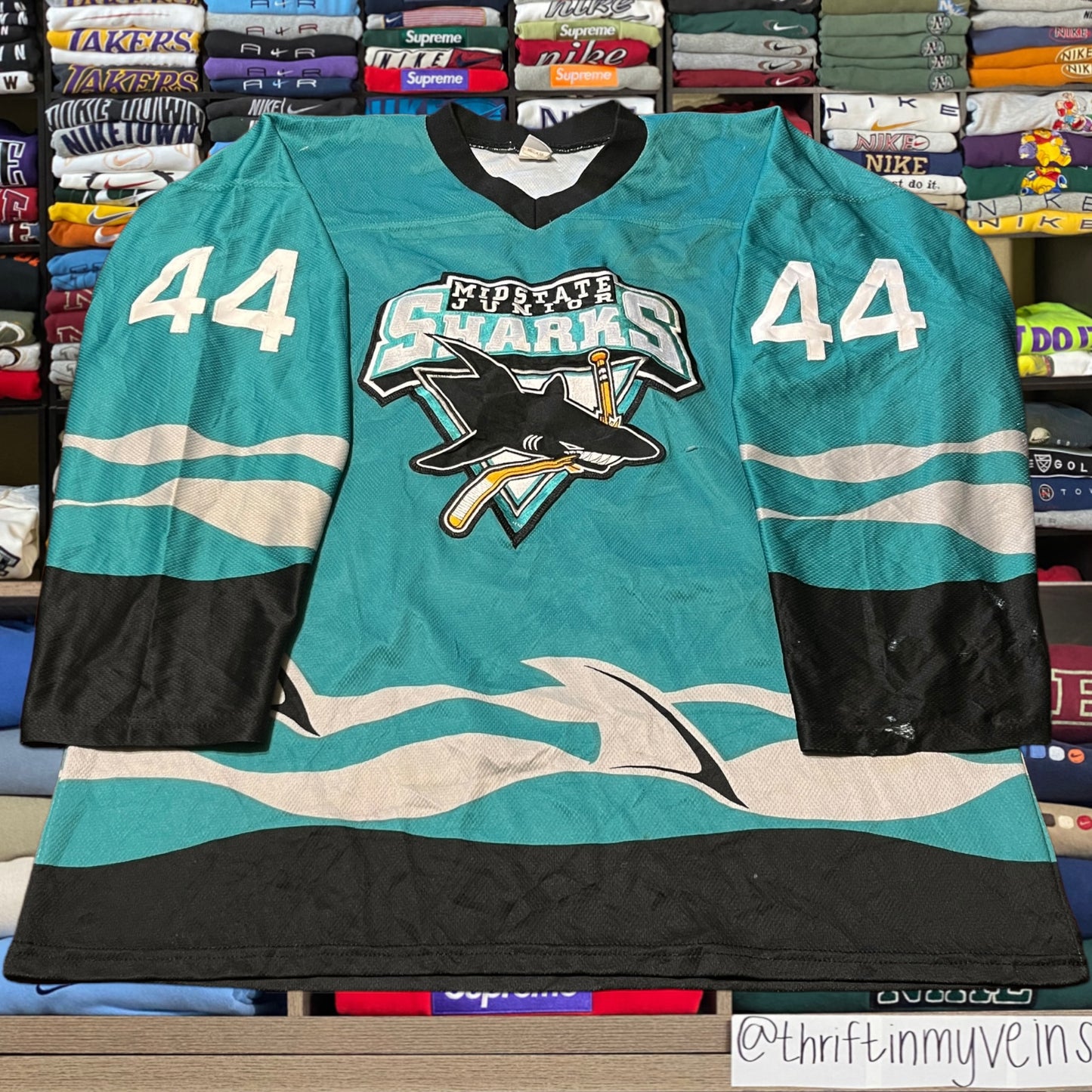 Vintage San Jose sharks hockey jersey