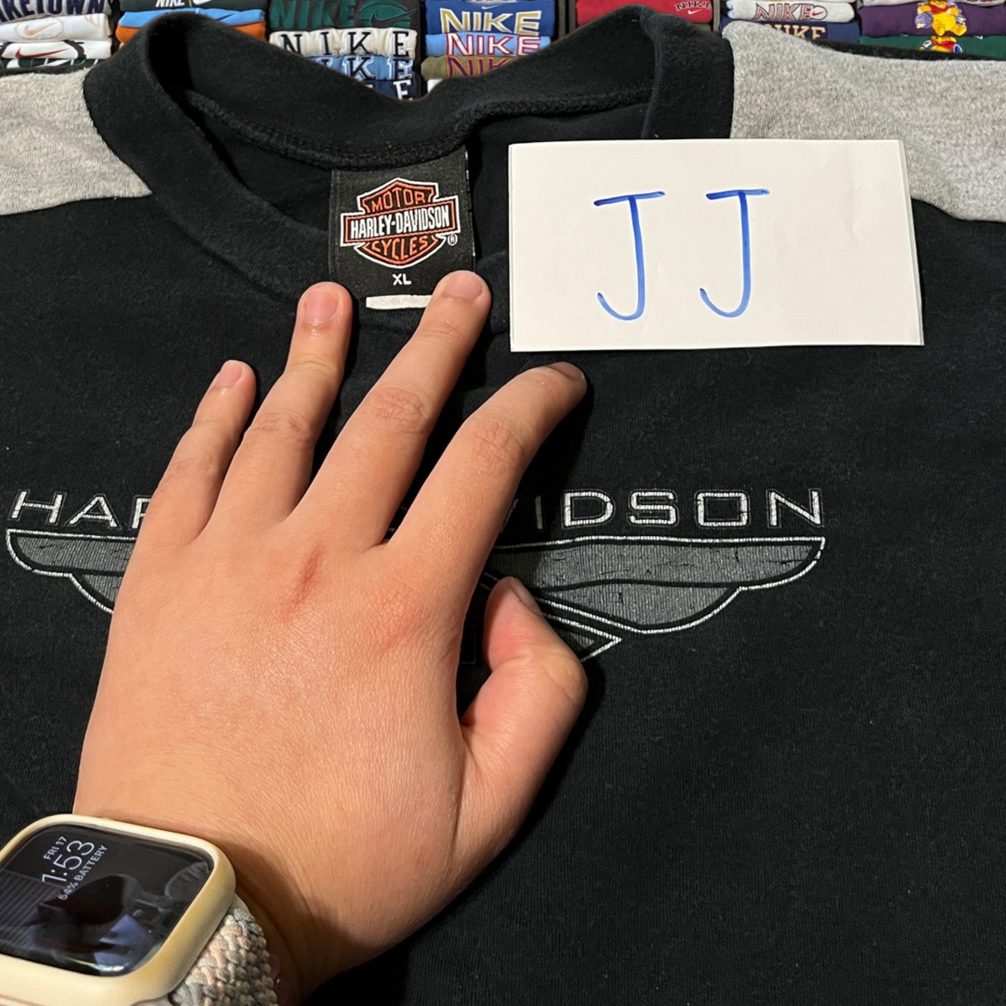Y2K Harley Davidson biker motorcycle sweater