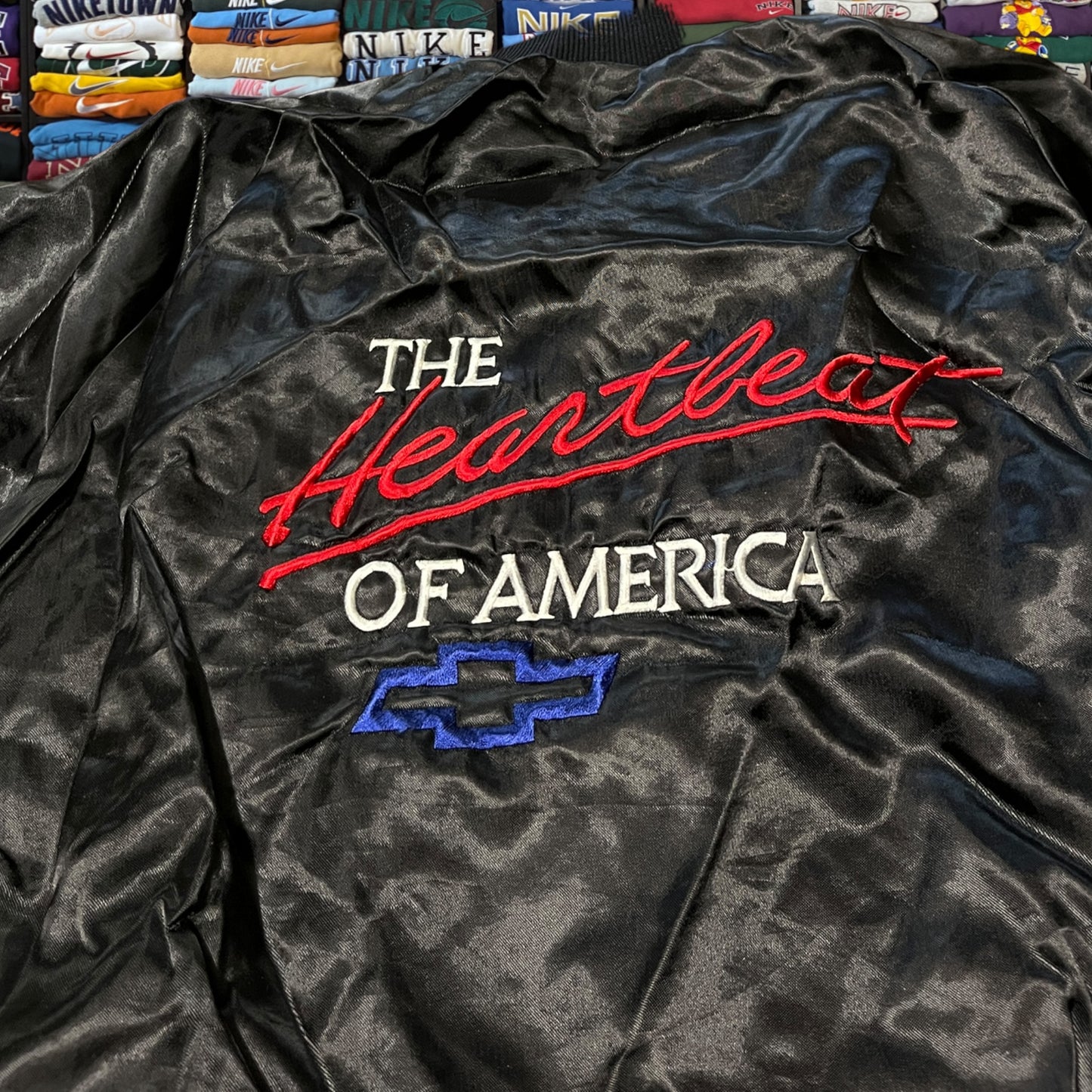 90s Chevy satin jacket