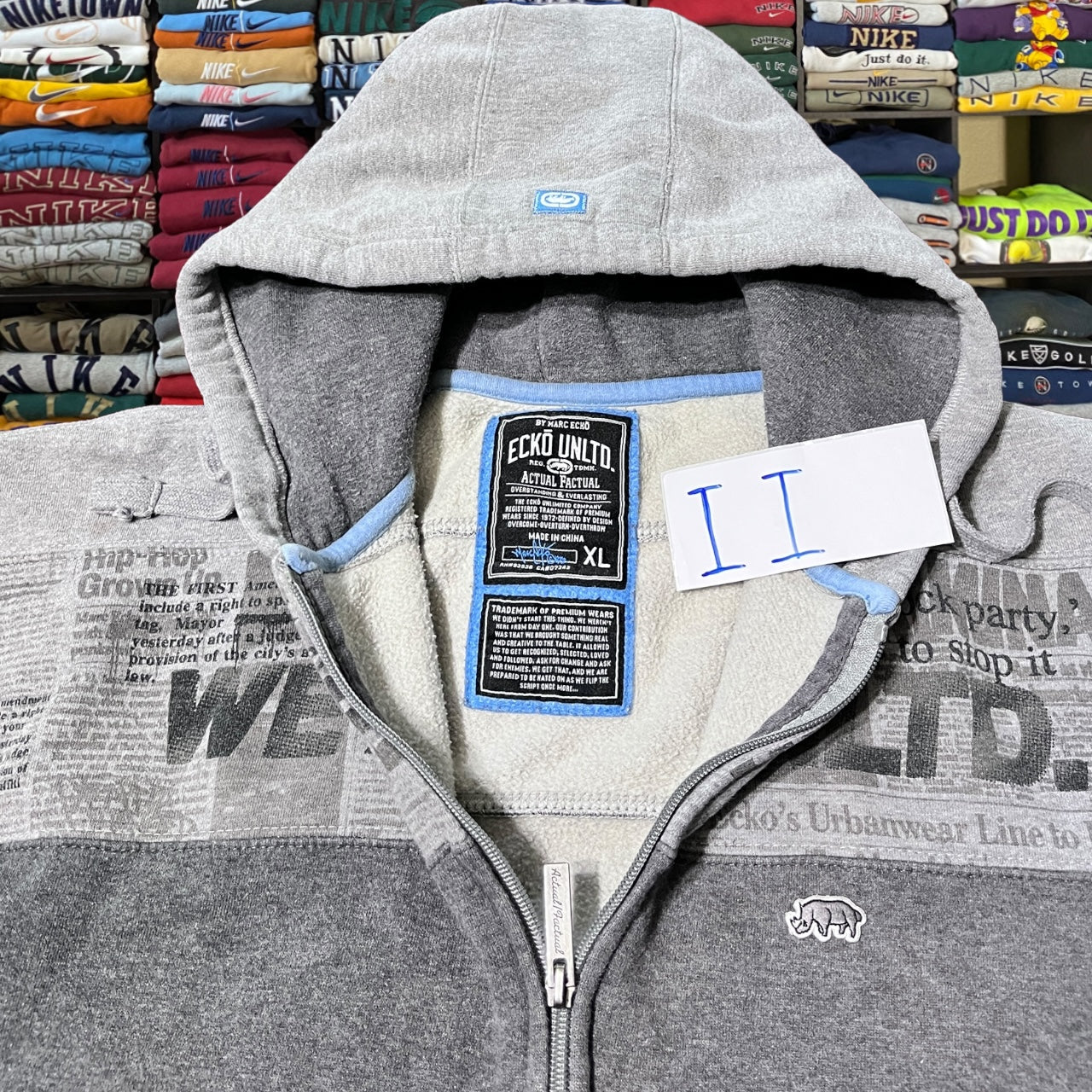 Y2K ecko unlimited skater hoodie