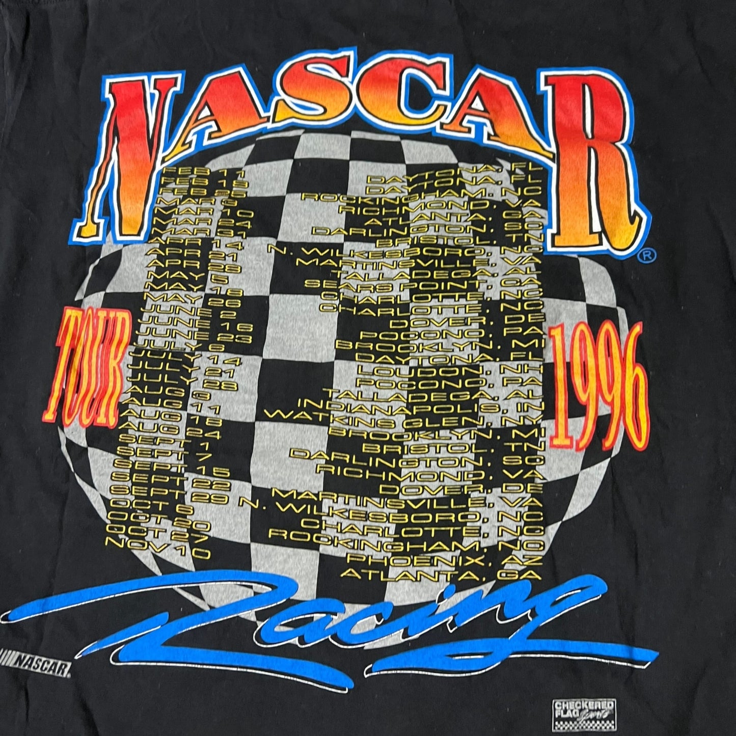 90s nascar graphic shirt
