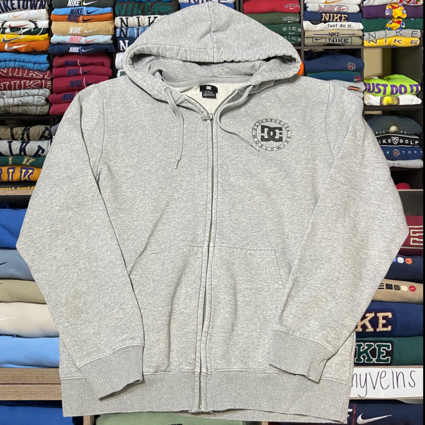 Y2K dc shoes full zip hoodie
